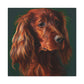Vibrant Emerald Setter - Canvas