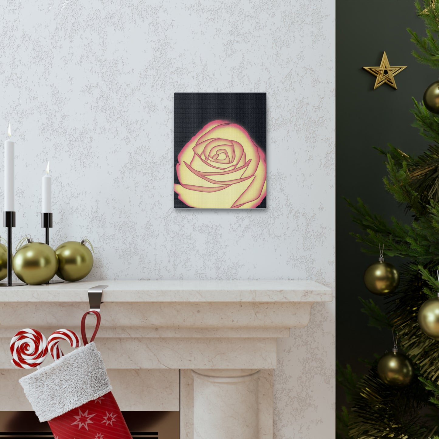 Abstract Rose Bloom. - Canvas