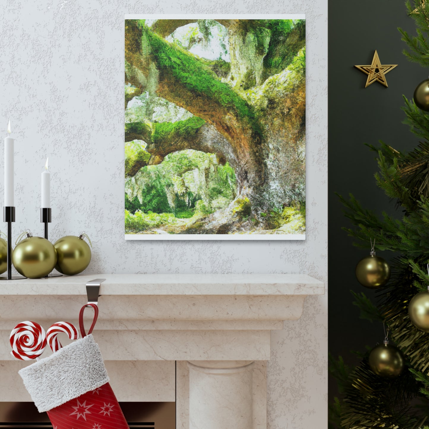 Vibrant Oak Harmony - Canvas