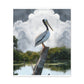 Marshy Pelican Sky. - Canvas
