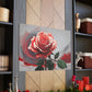Red Rose Splendor - Canvas