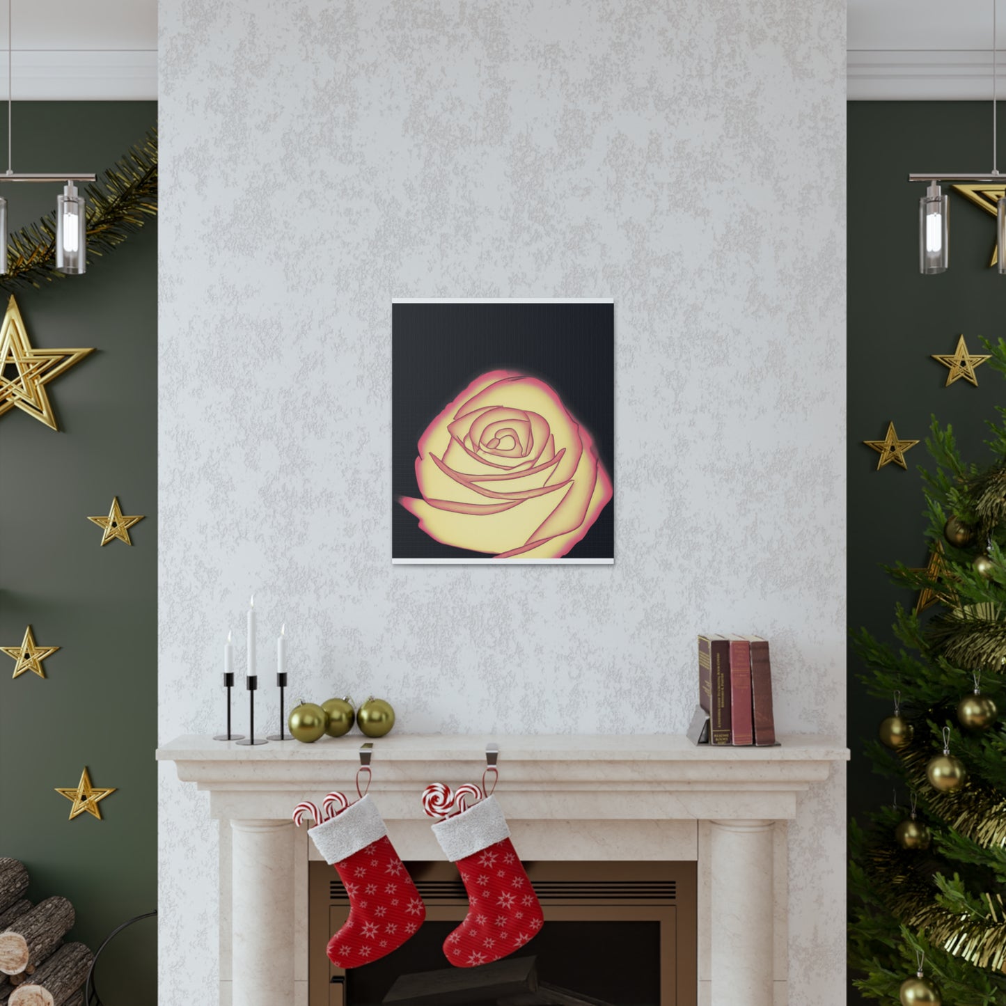 Abstract Rose Bloom. - Canvas