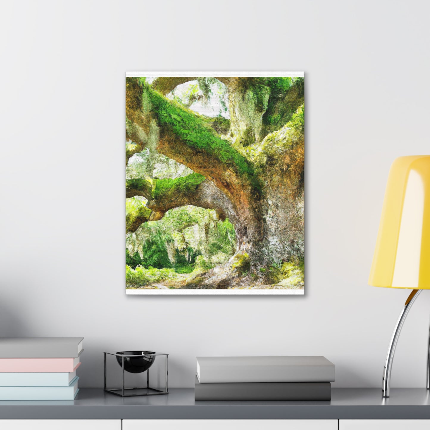 Vibrant Oak Harmony - Canvas