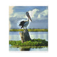"Aqua Pelican Epic." - Canvas