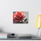 Red Rose Splendor - Canvas