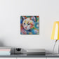 Flowered Feline - Canvas