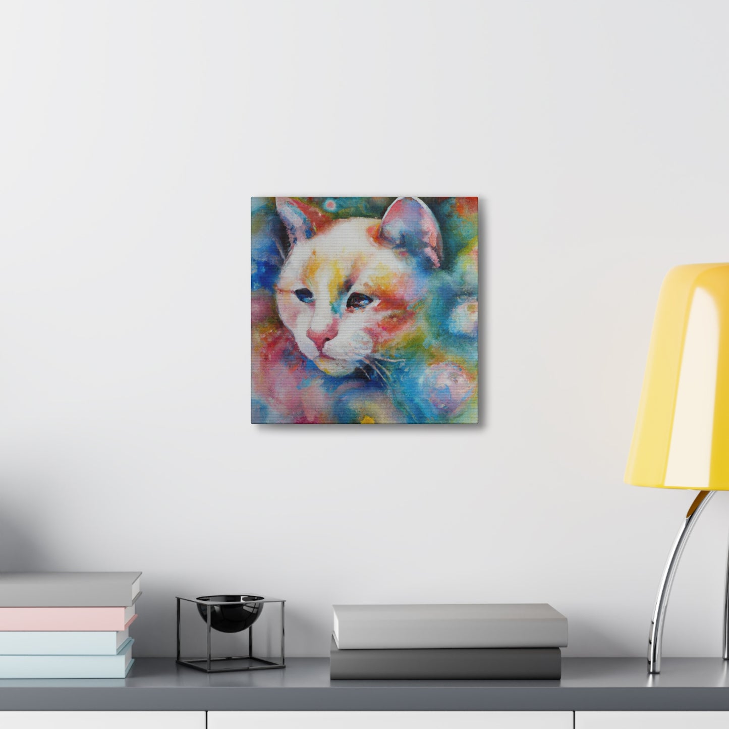 Flowered Feline - Canvas