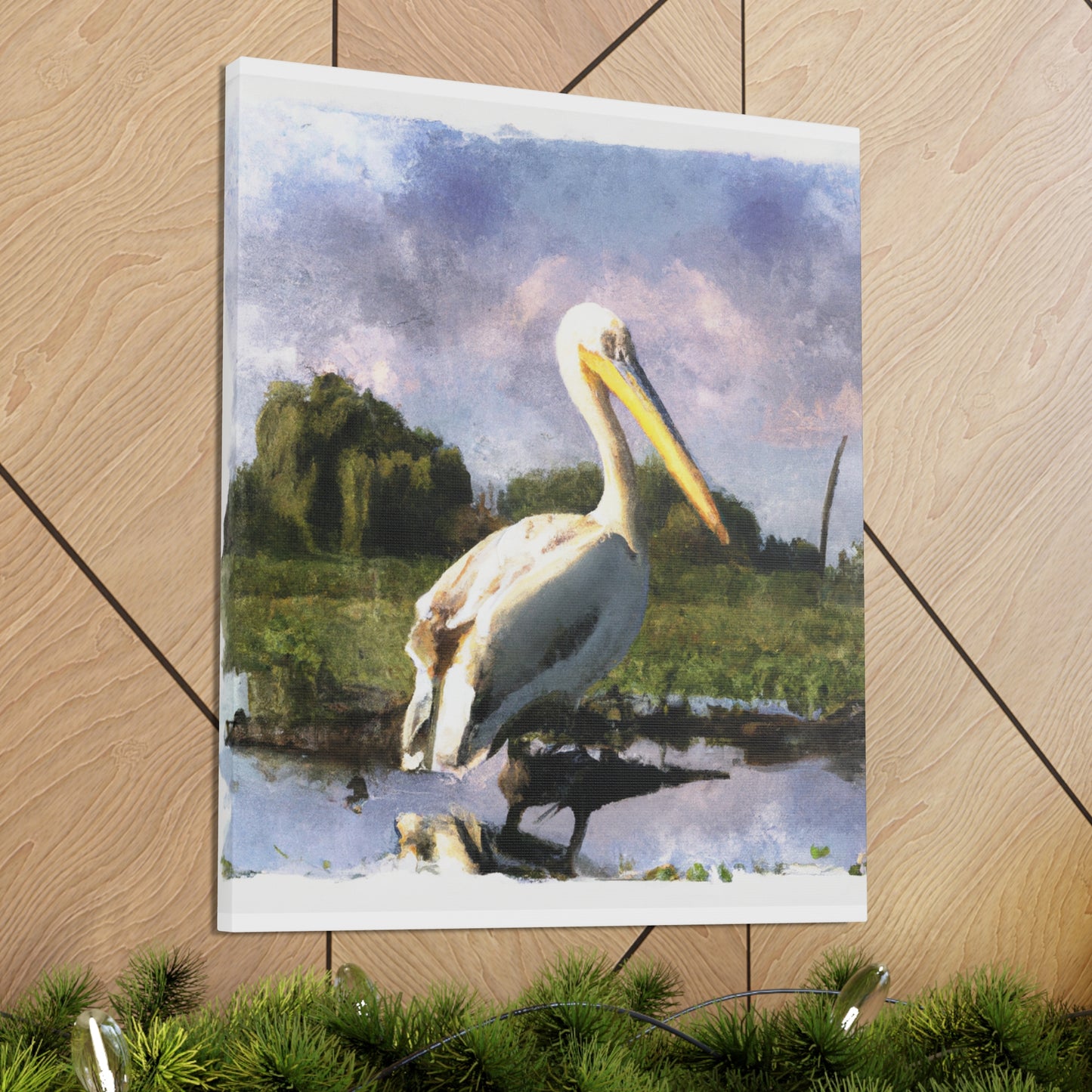 Marshy Pelican Dream - Canvas