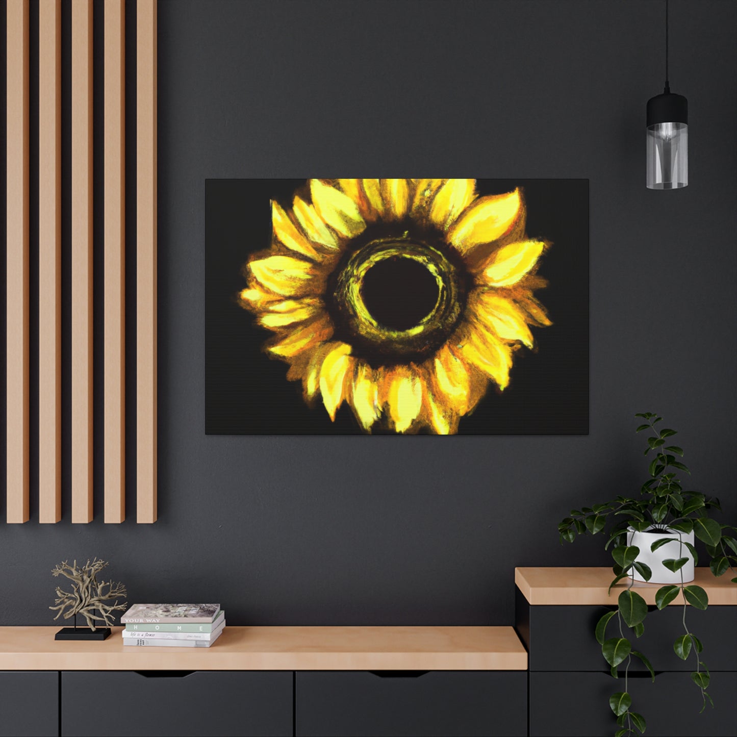 Sunflower Sparkle Glow. - Canvas