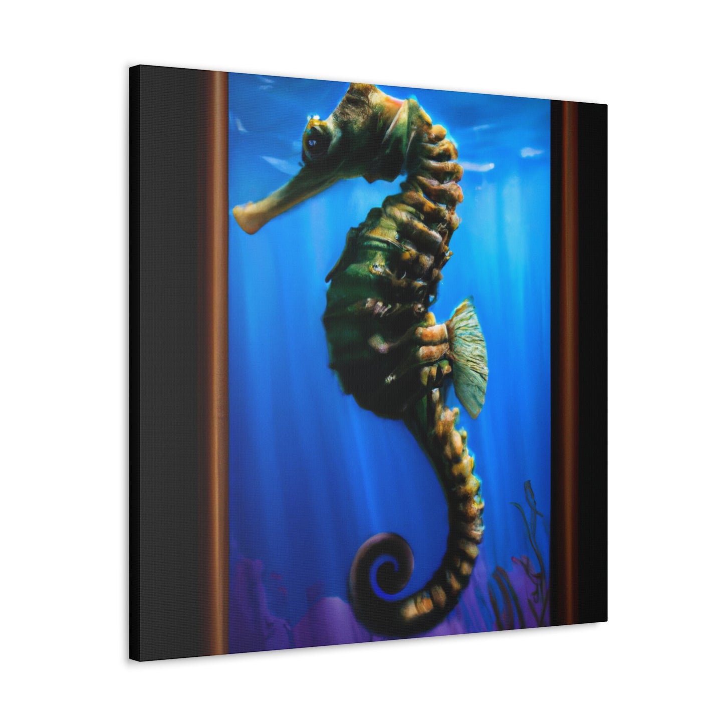 Ocean Seahorse Glint - Canvas