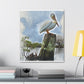 Aquatic Pelican Sunset - Canvas