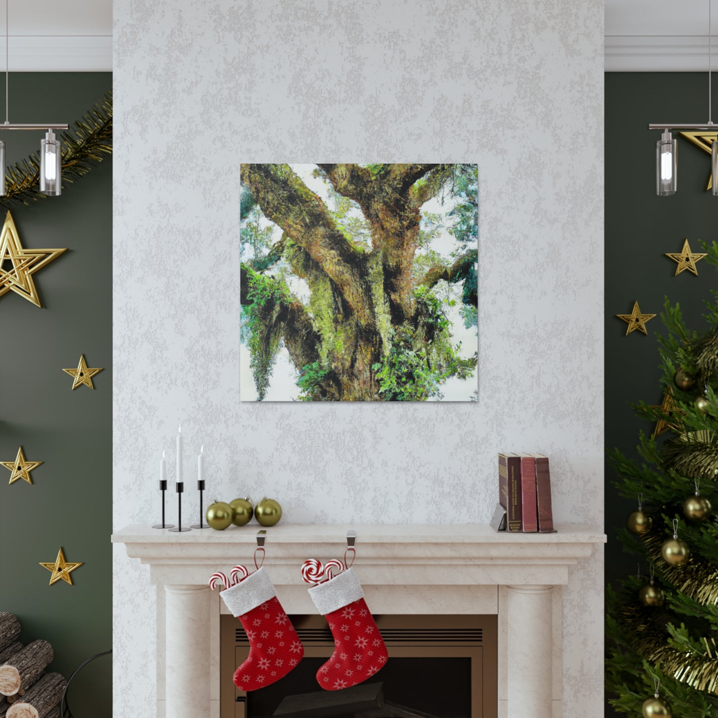 Vivid Woodland Scene - Canvas
