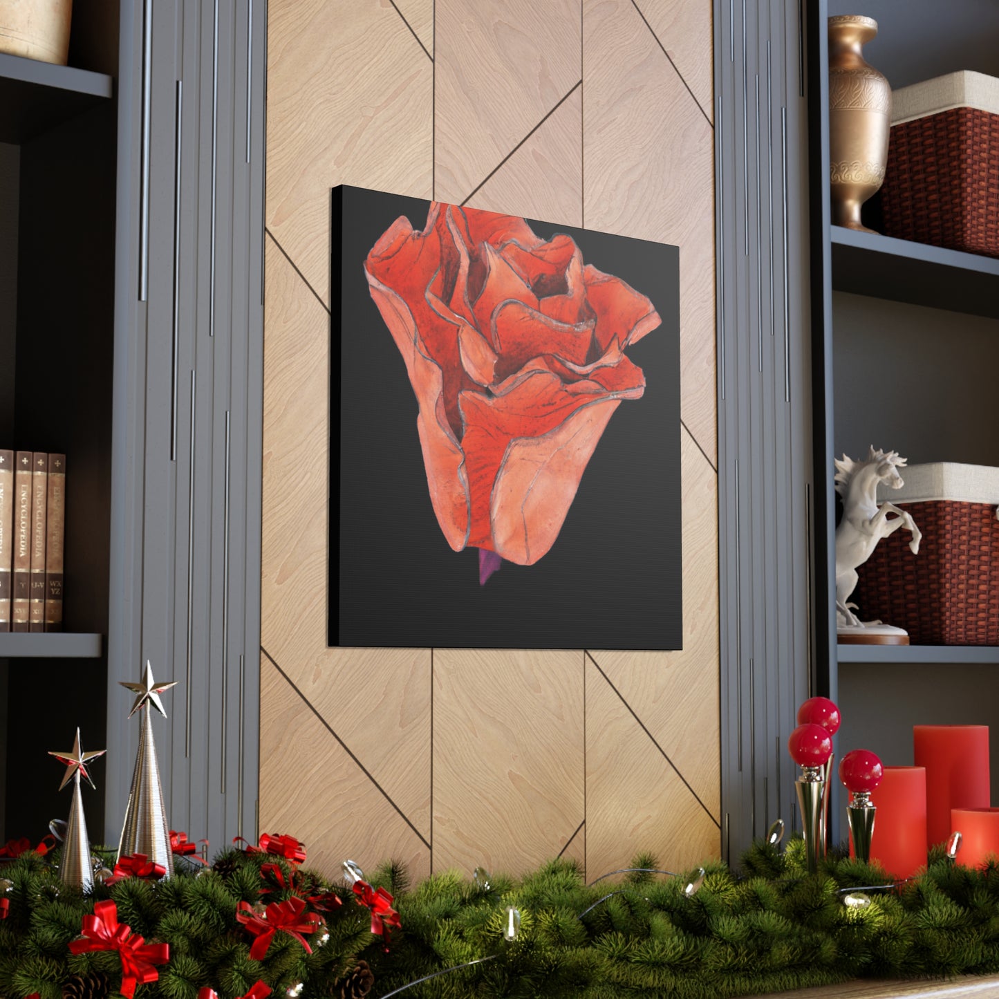 Abstract Blush Bloom - Canvas