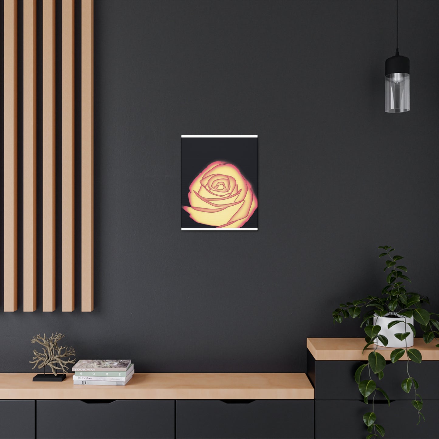 Abstract Rose Bloom. - Canvas
