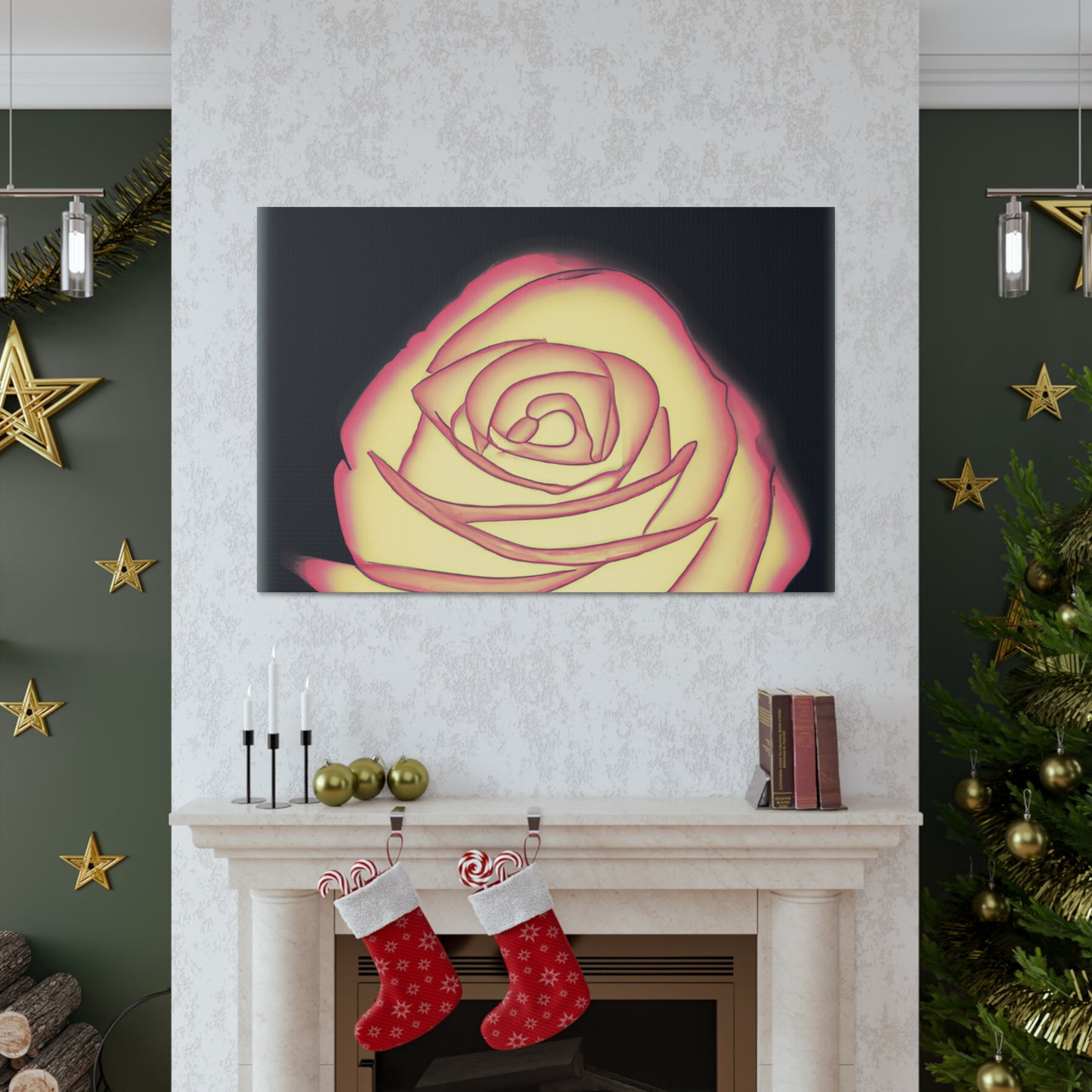 Abstract Rose Bloom. - Canvas