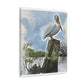 Aquatic Pelican Sunset - Canvas