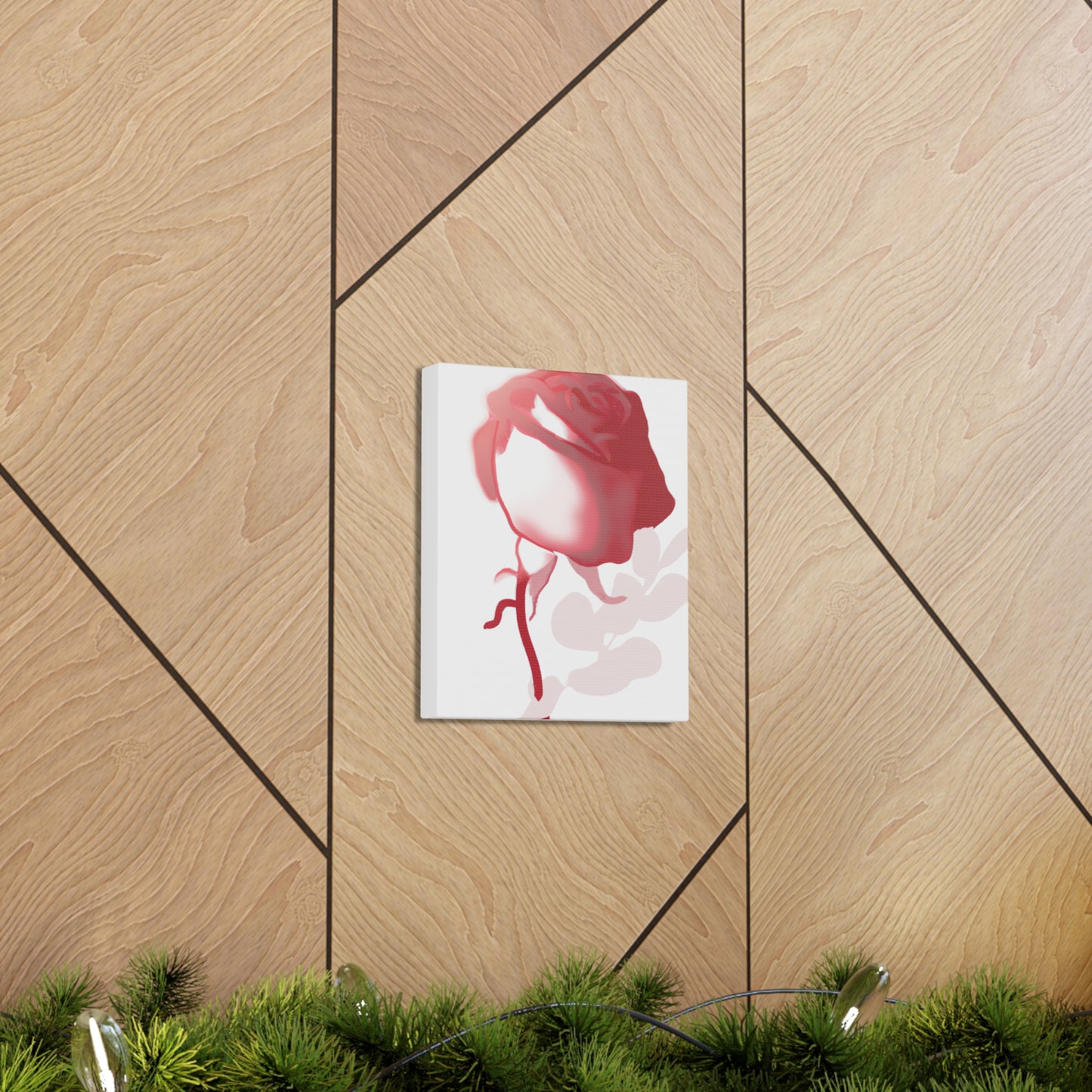 Abstract Floral Blush - Canvas