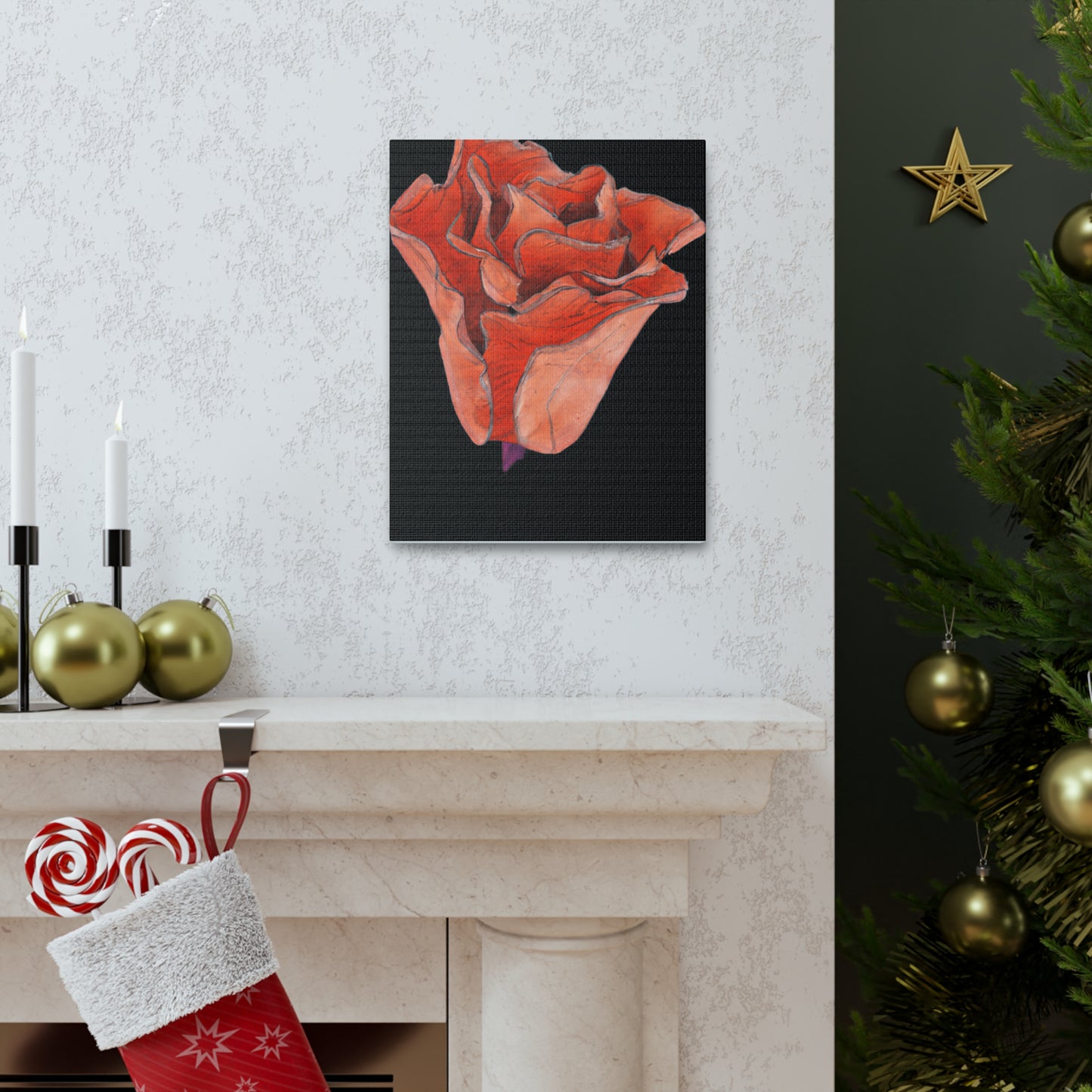 Abstract Blush Bloom - Canvas