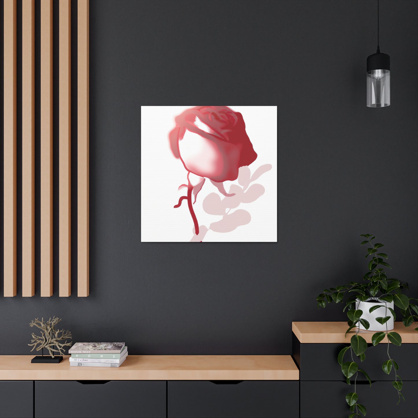 Abstract Floral Blush - Canvas