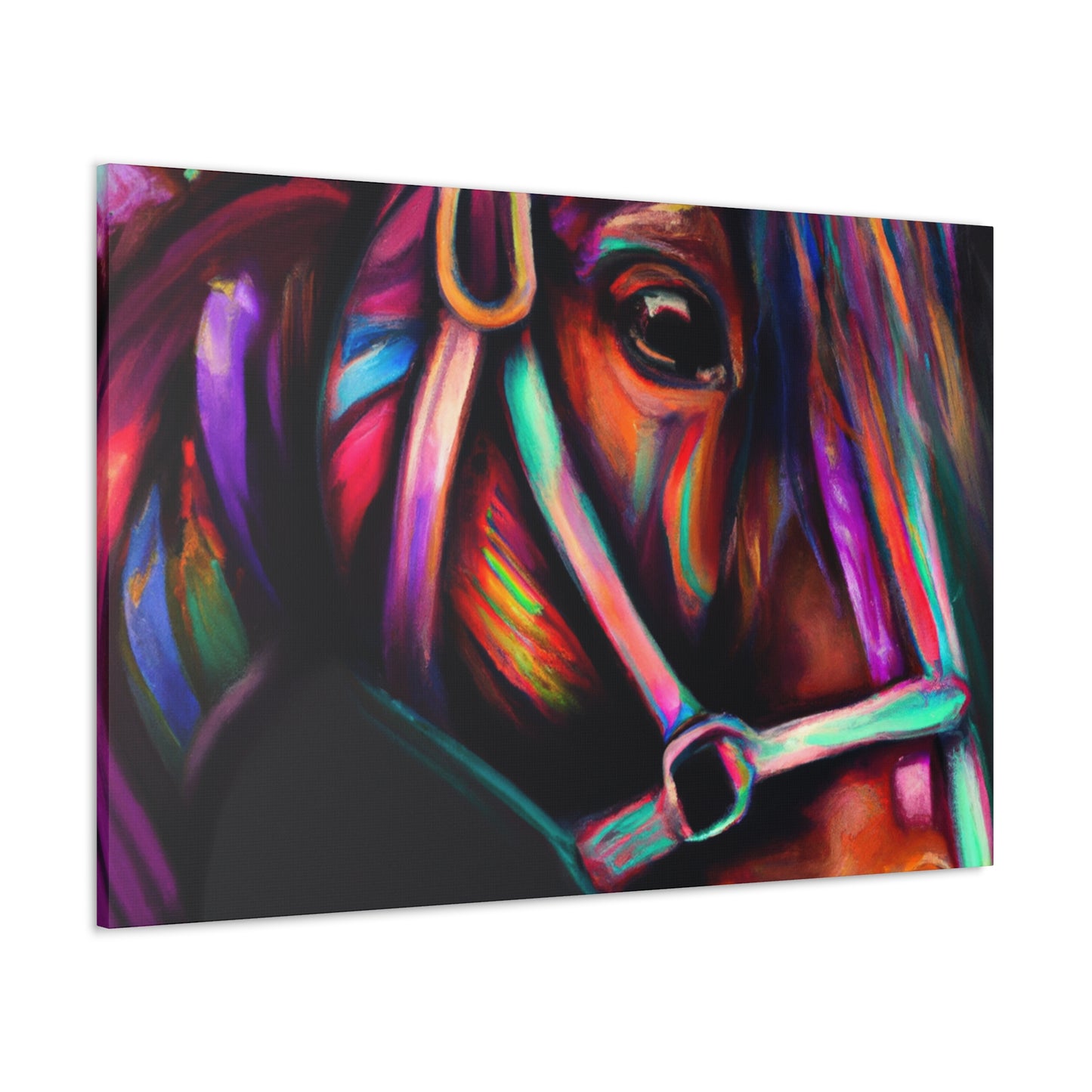 Rainbow Nuzzle - Canvas