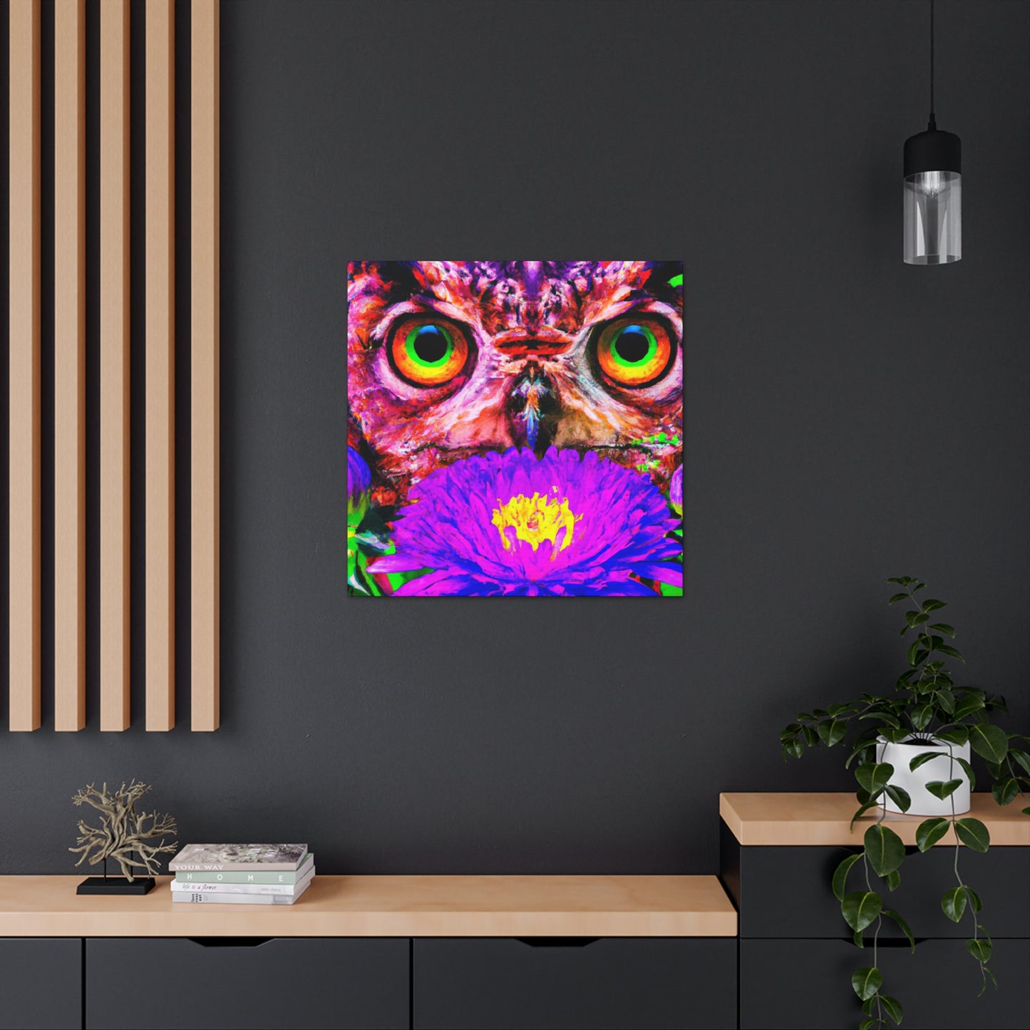Owl's Oasis - Canvas