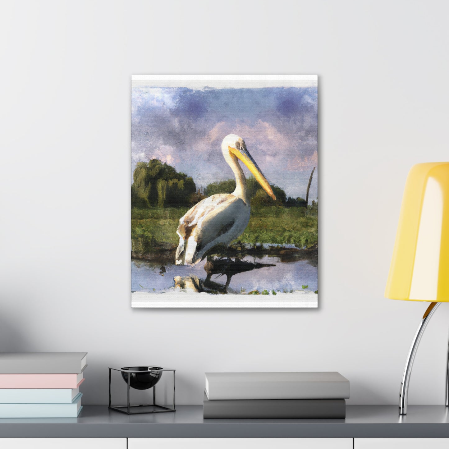Marshy Pelican Dream - Canvas