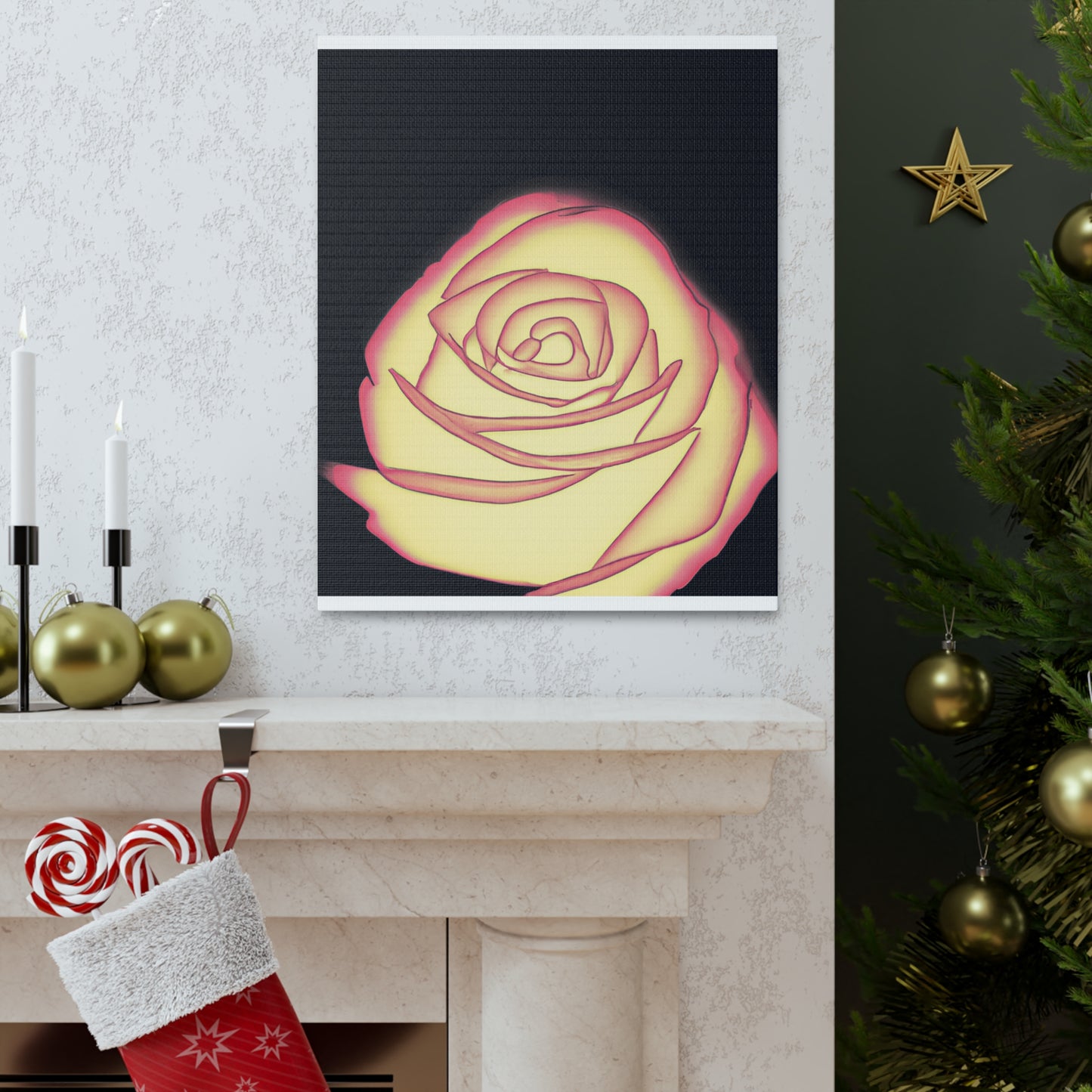 Abstract Rose Bloom. - Canvas