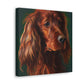Vibrant Emerald Setter - Canvas