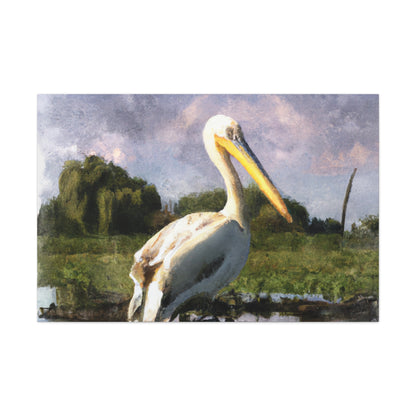 Marshy Pelican Dream - Canvas