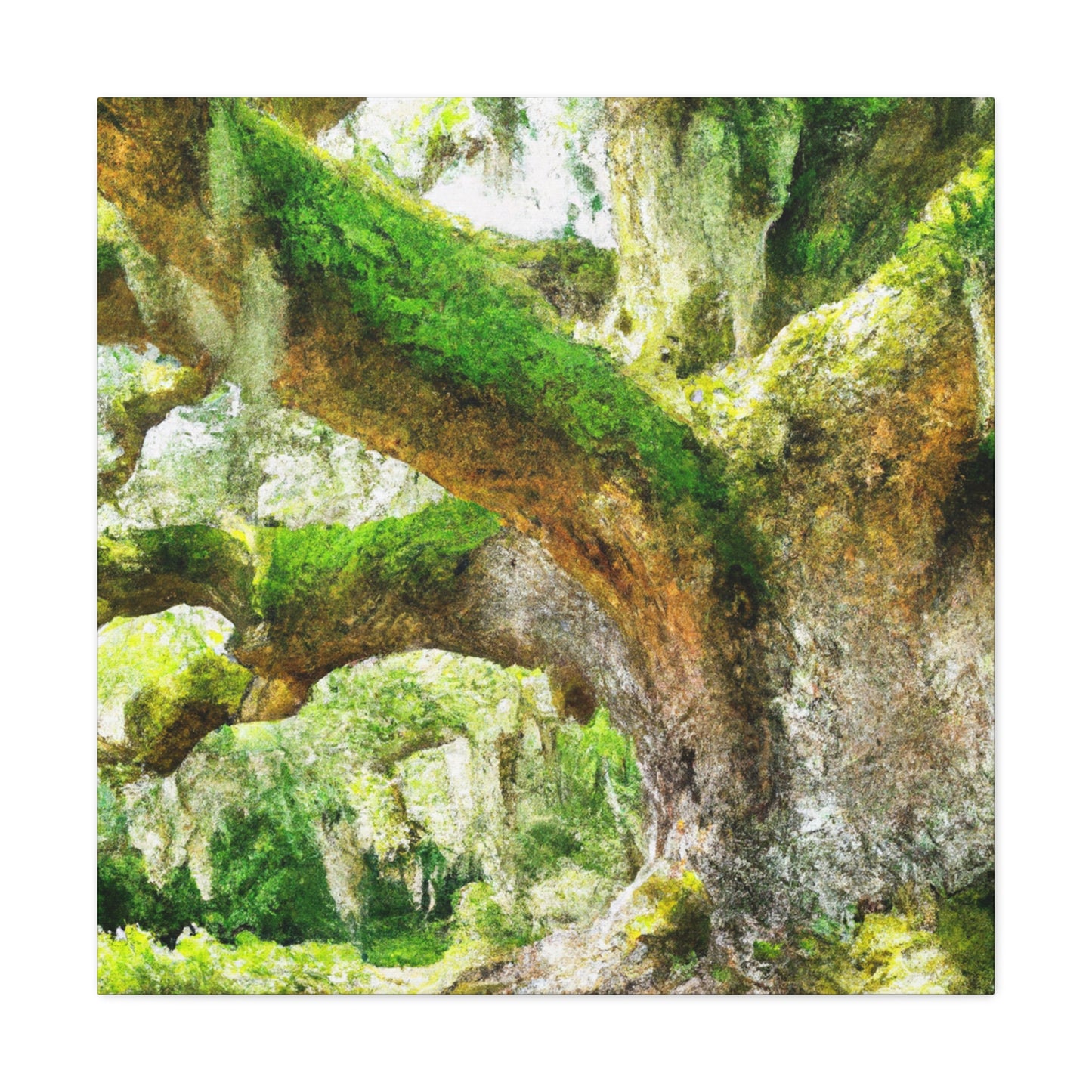 Vibrant Oak Harmony - Canvas