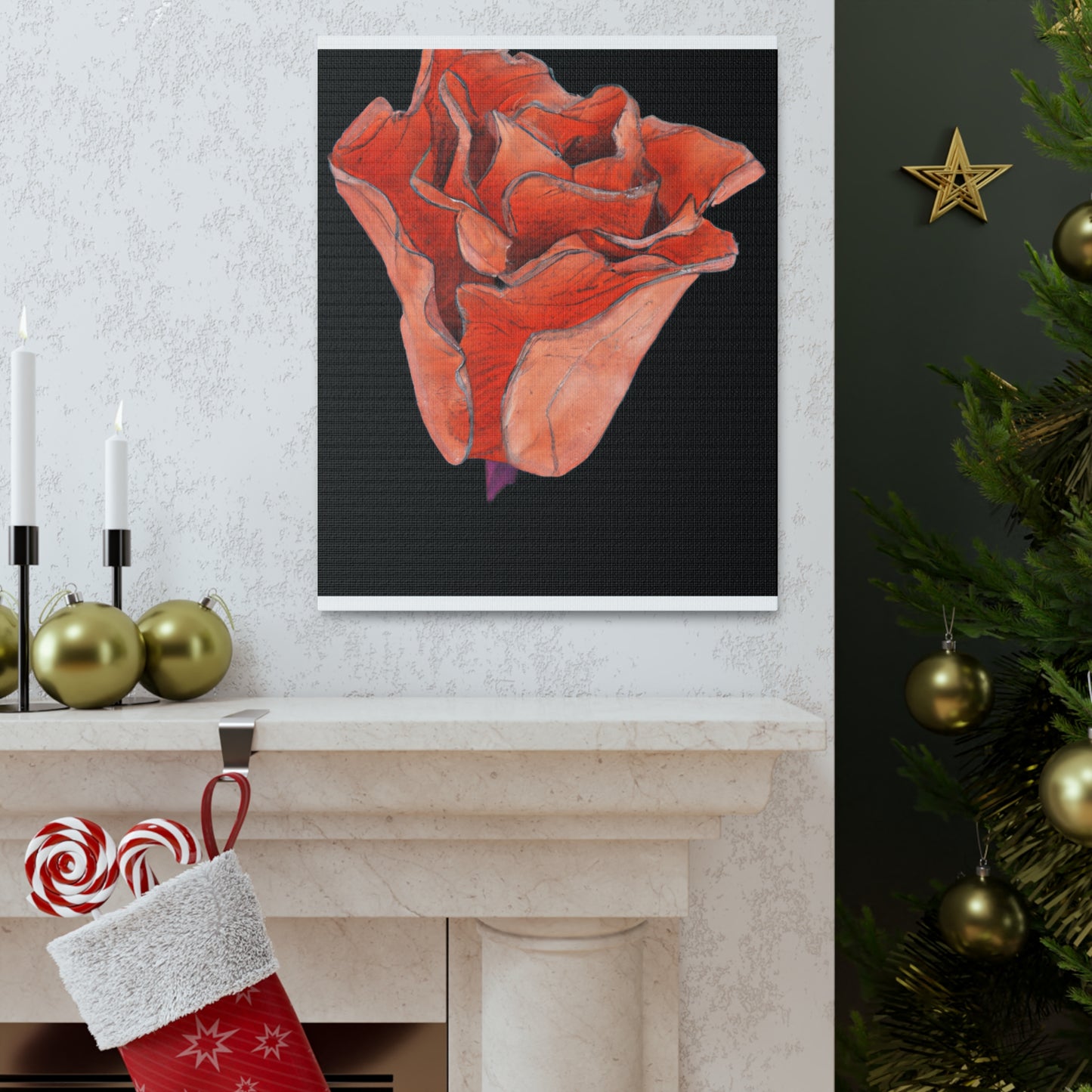 Abstract Blush Bloom - Canvas