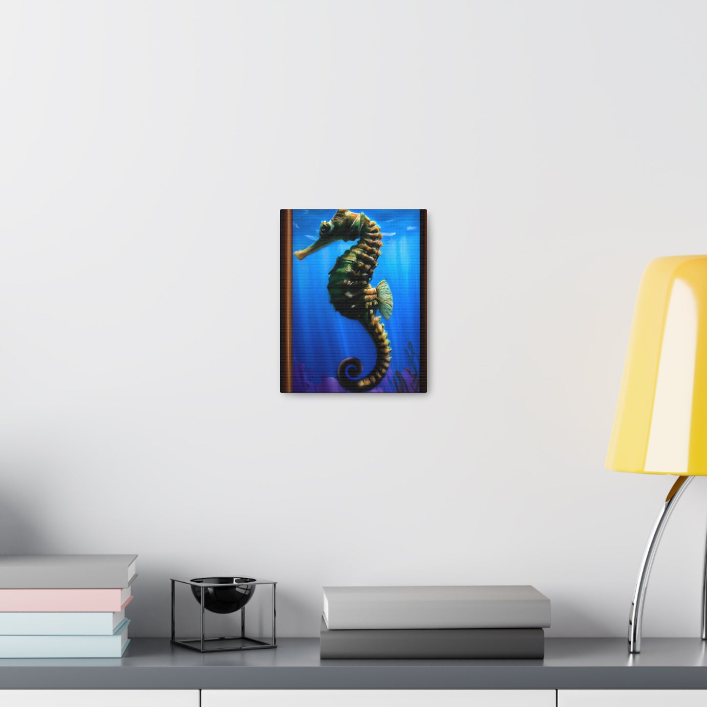 Ocean Seahorse Glint - Canvas