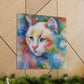Flowered Feline - Canvas
