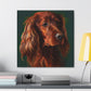 Vibrant Emerald Setter - Canvas