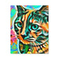 Bright Cat Blooms - Canvas