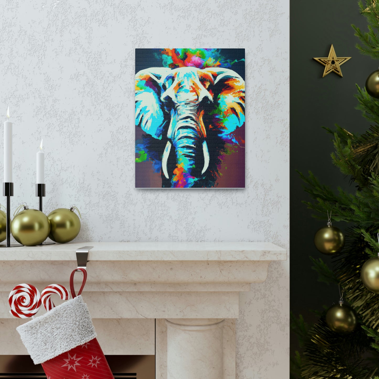 Rainbow Trunk. - Canvas