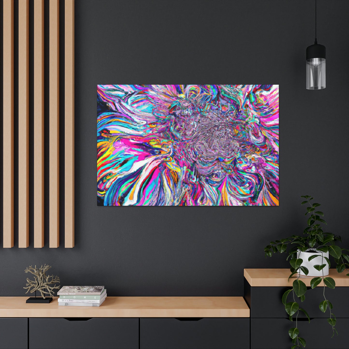 Psychedelic Bloom. - Canvas