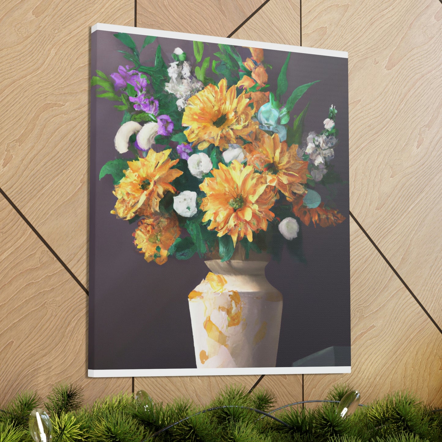Vibrant Floral Dream - Canvas