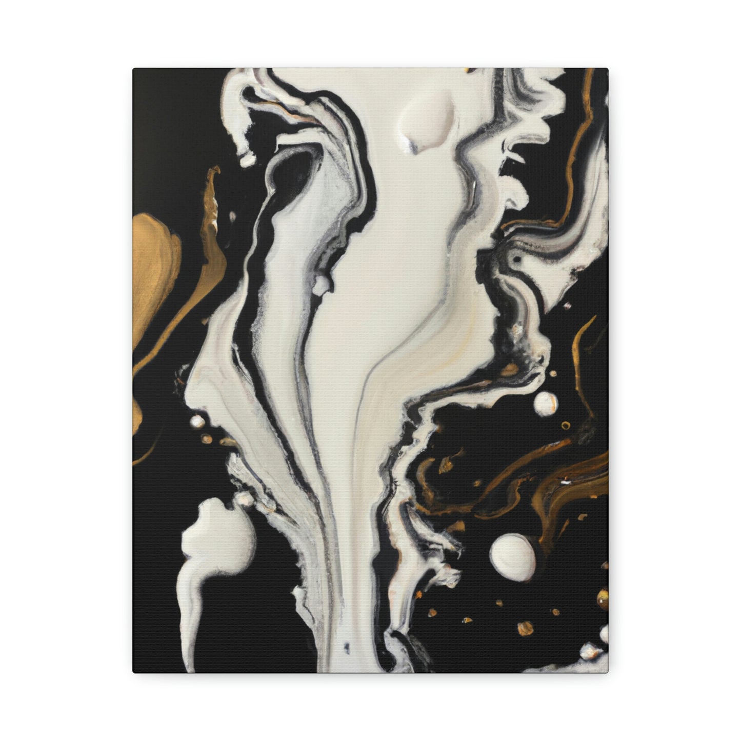 Gold Splash Galaxy. - Canvas
