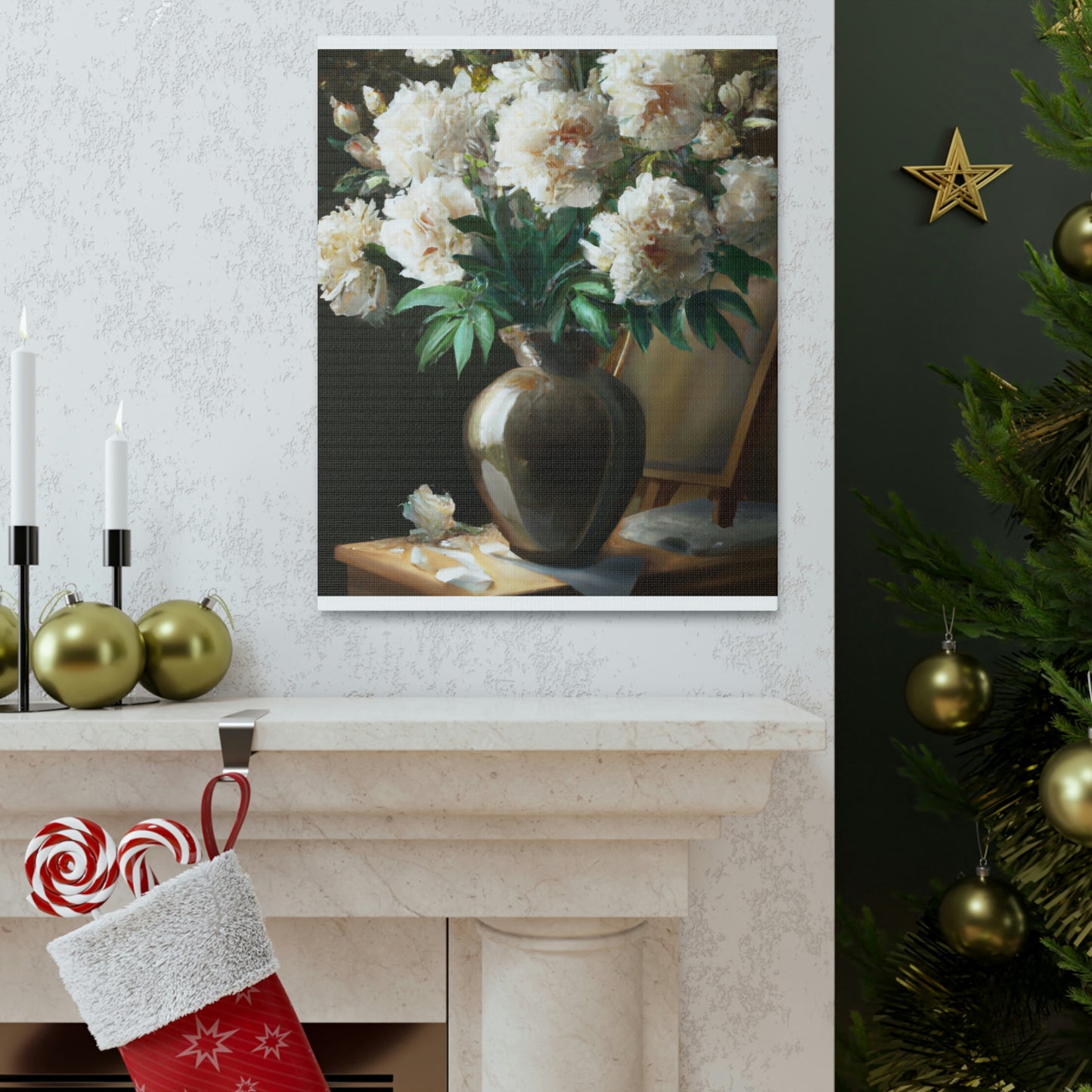 Floral Glamour Burst - Canvas