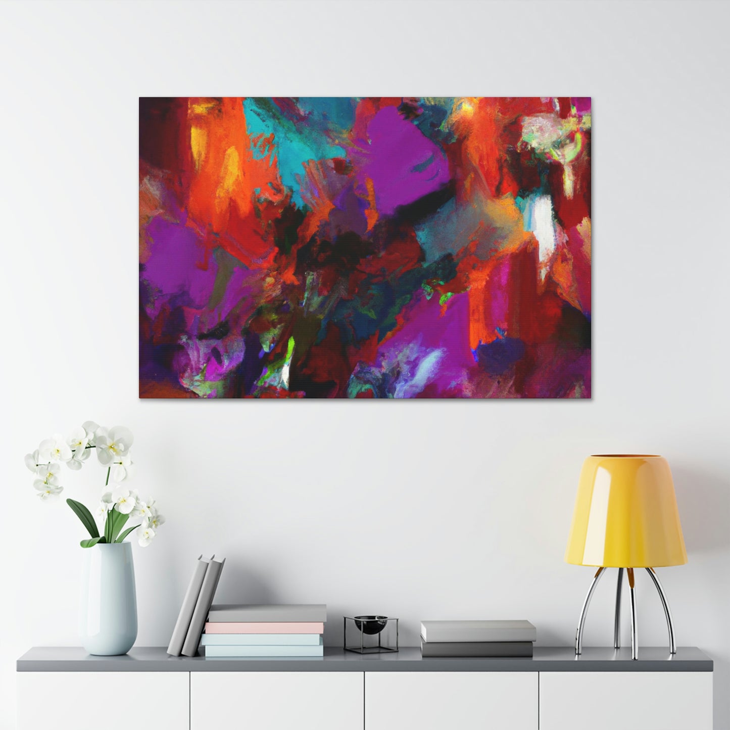 "Color Cascade" - Canvas
