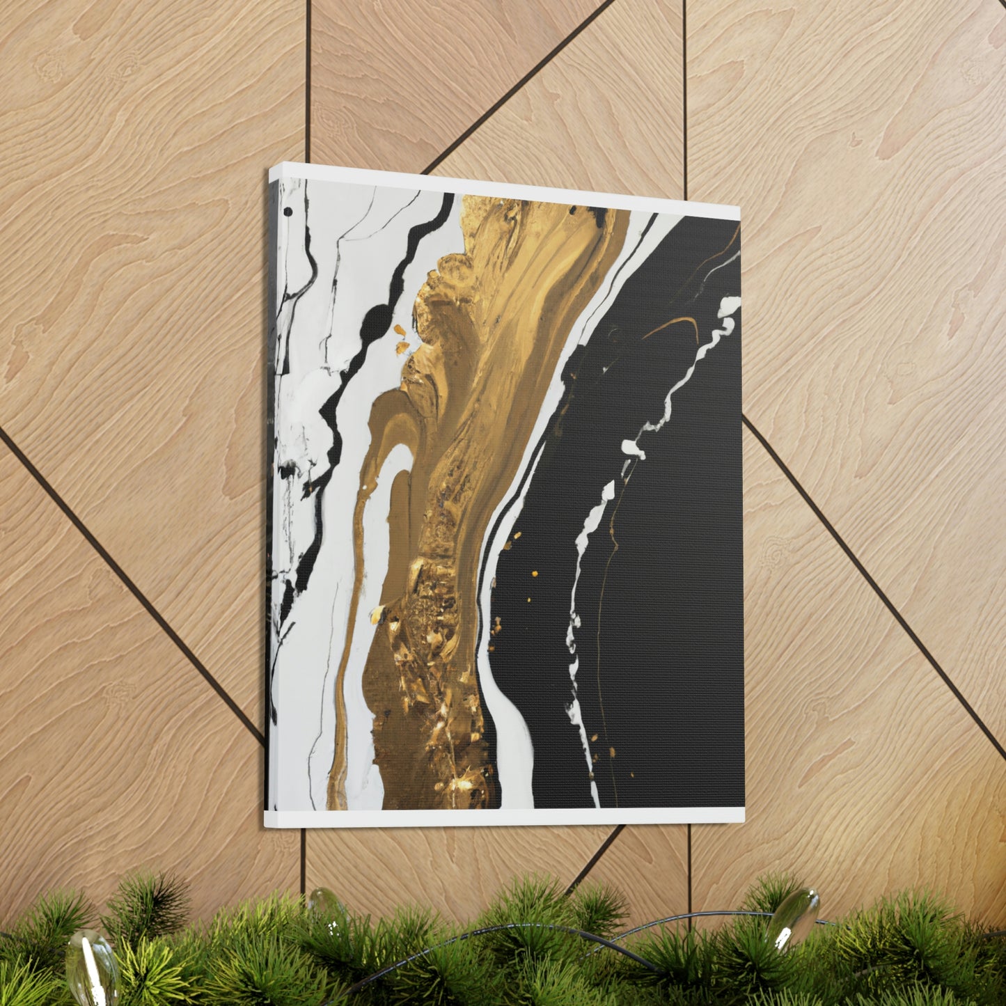Golden Flow Fusion - Canvas