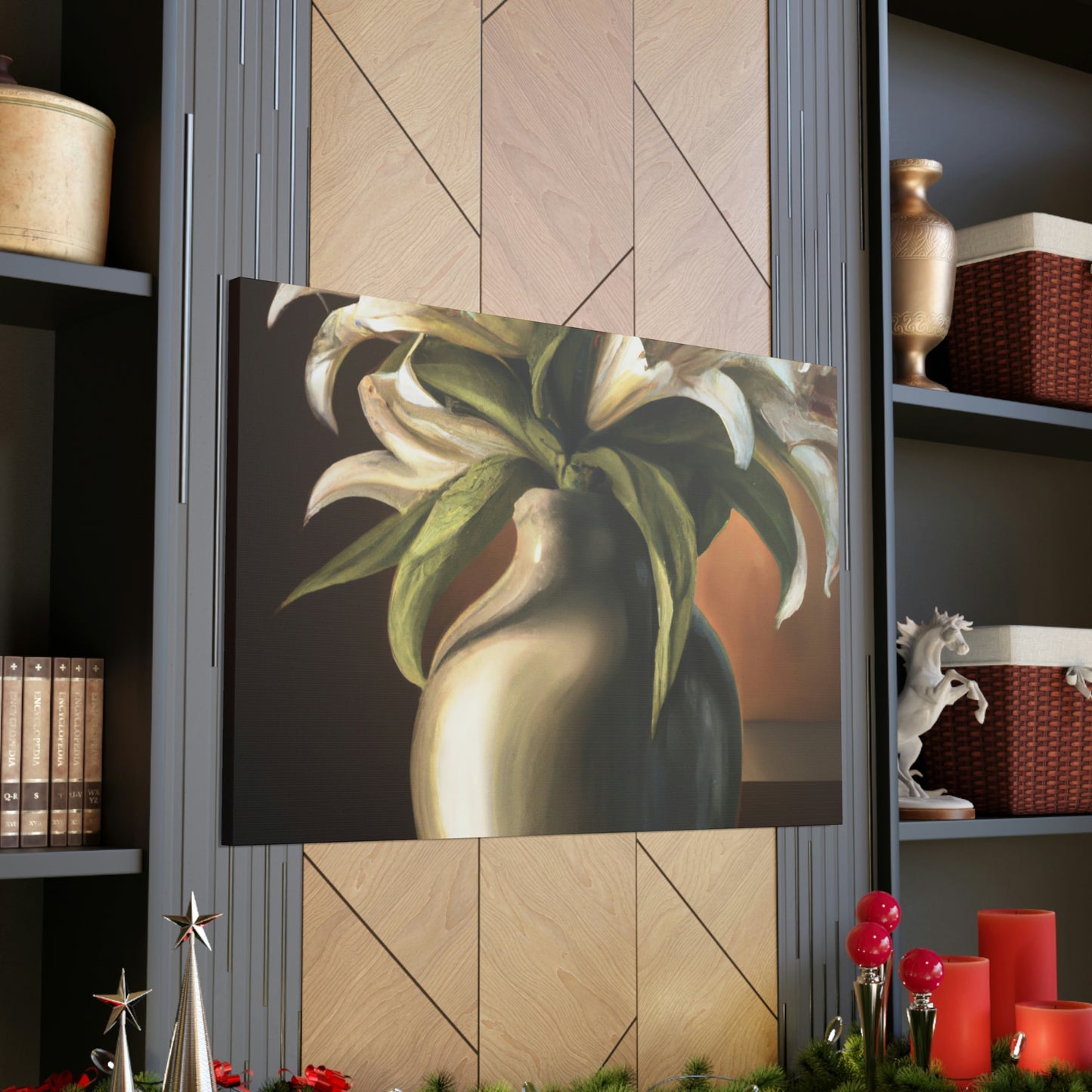 "Vase of Blossoms" - Canvas