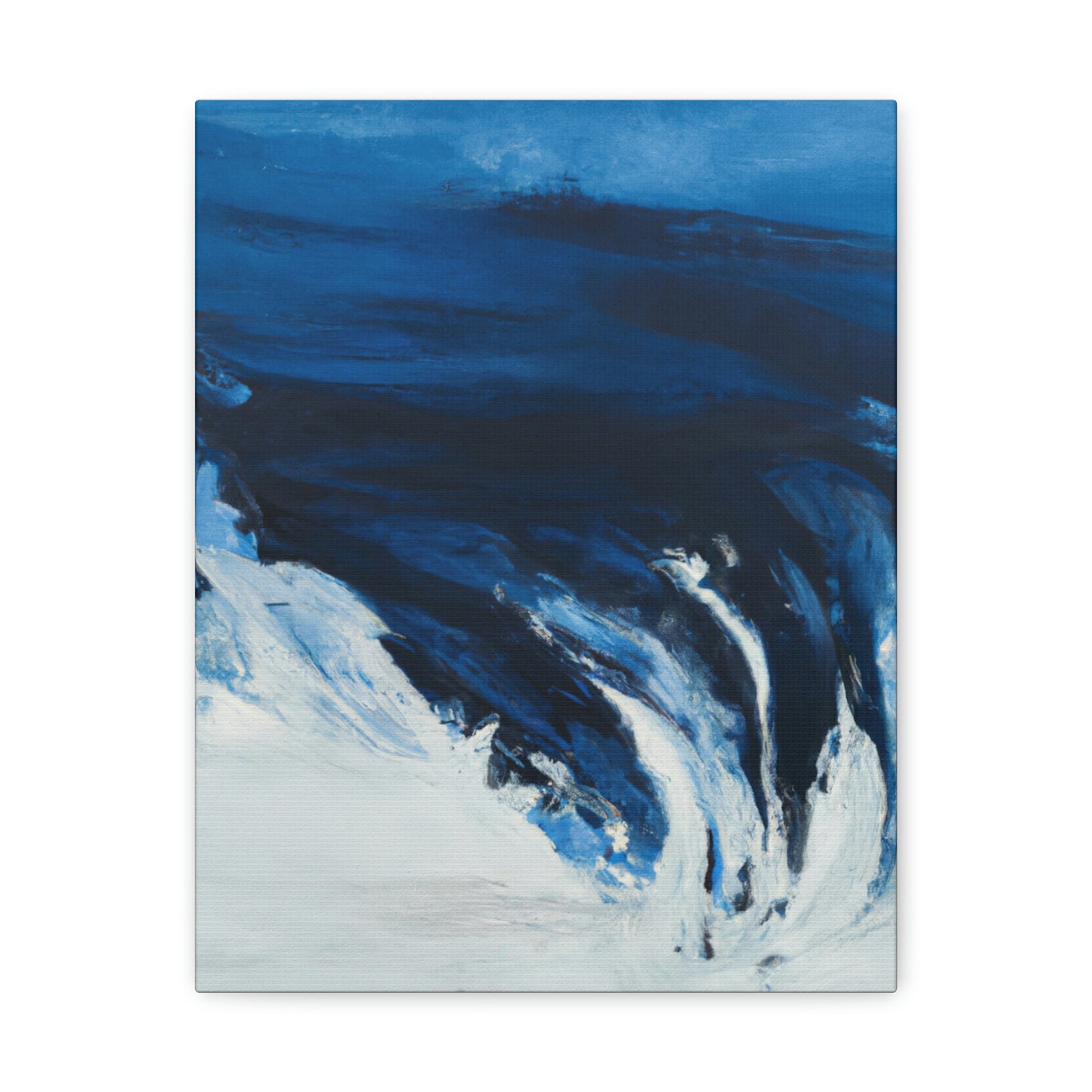 Blue Intricate Flux. - Canvas