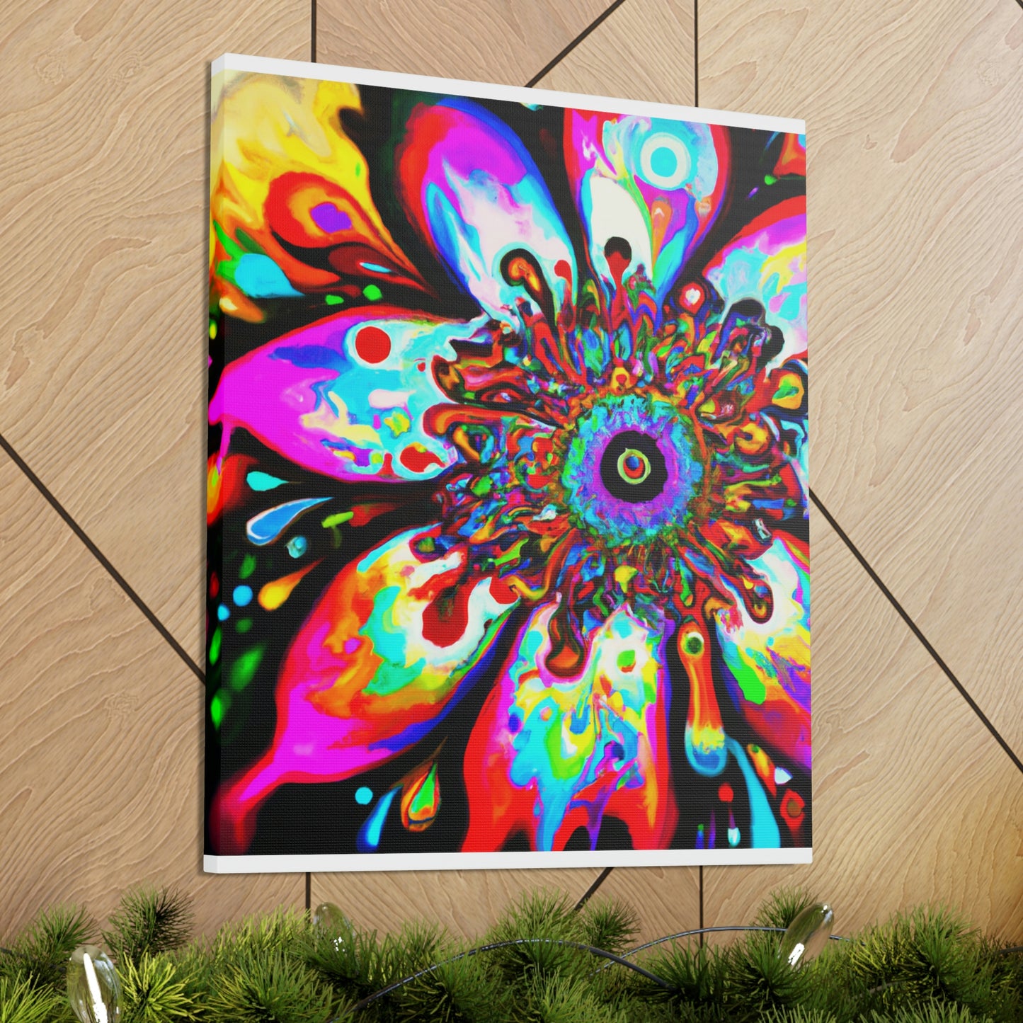 Rainbow Blooms - Canvas