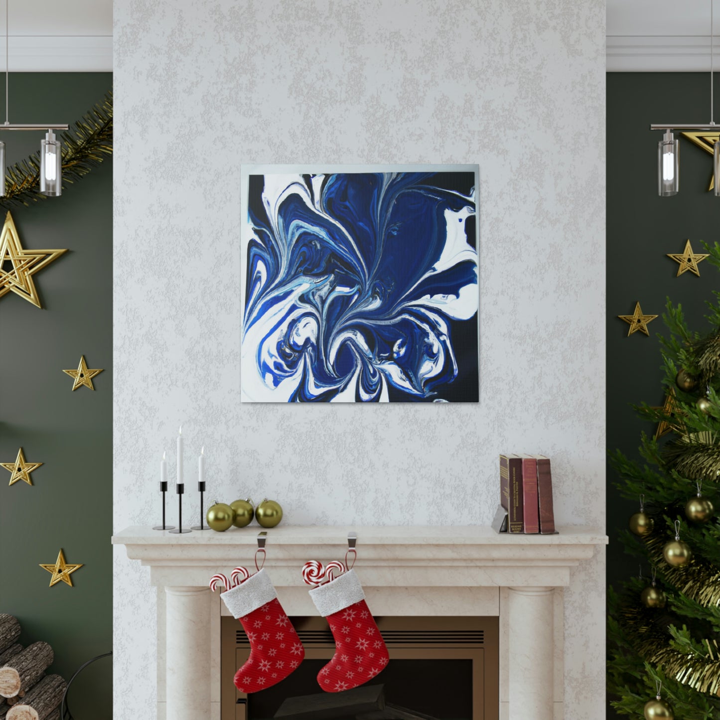 Blue Embrace. - Canvas