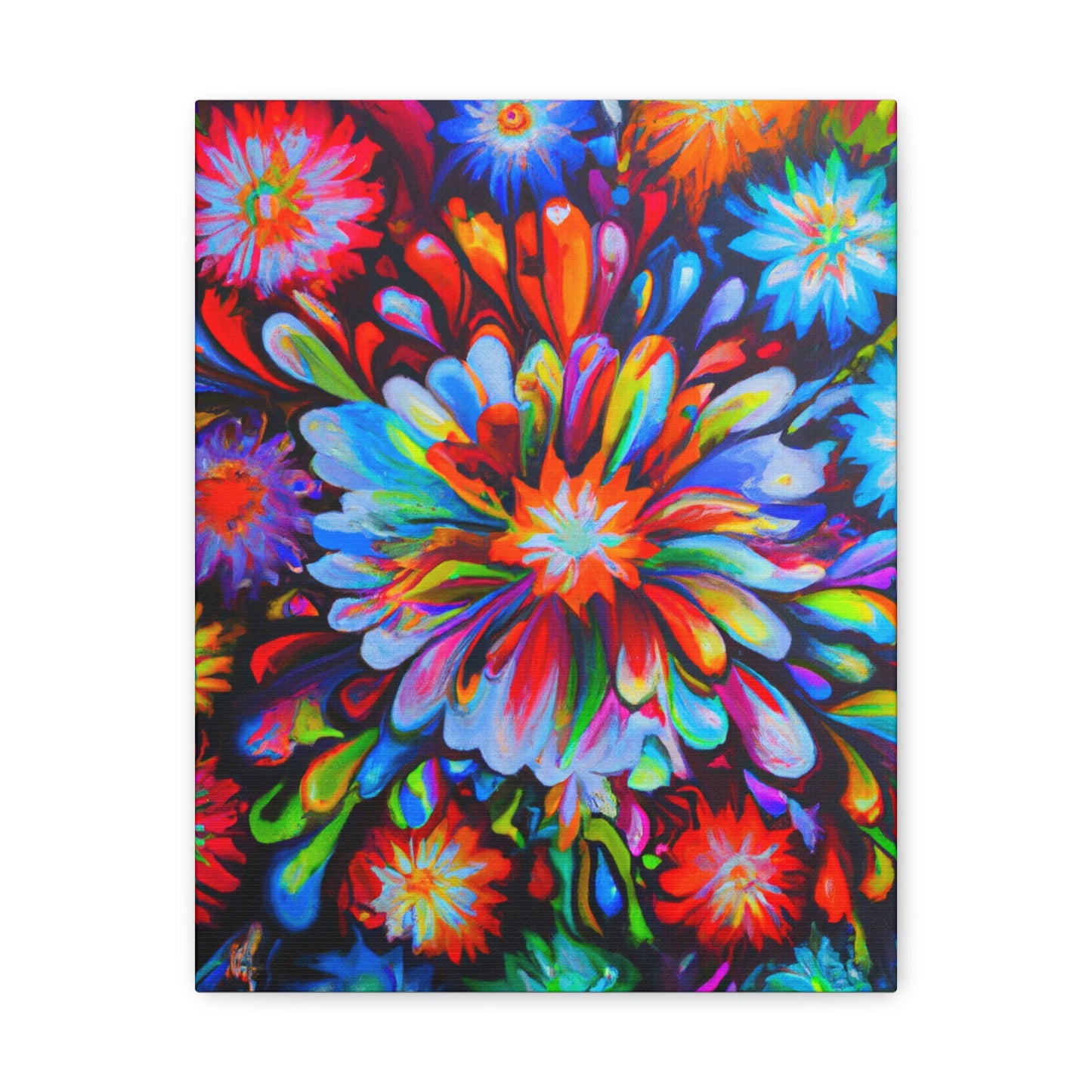 Vivid Floralscape. - Canvas