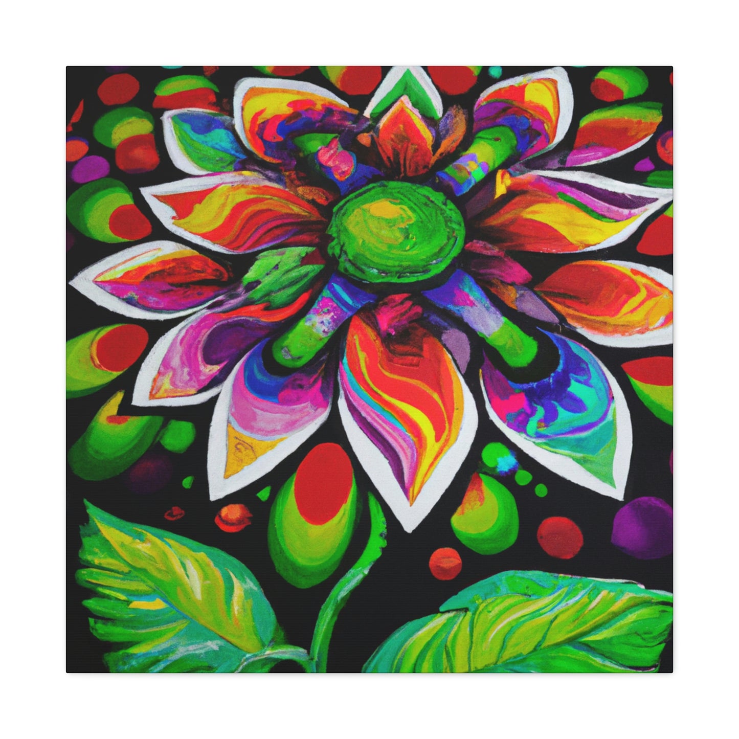 Vibrant Bloom. - Canvas