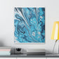 Aqua Swirl. - Canvas