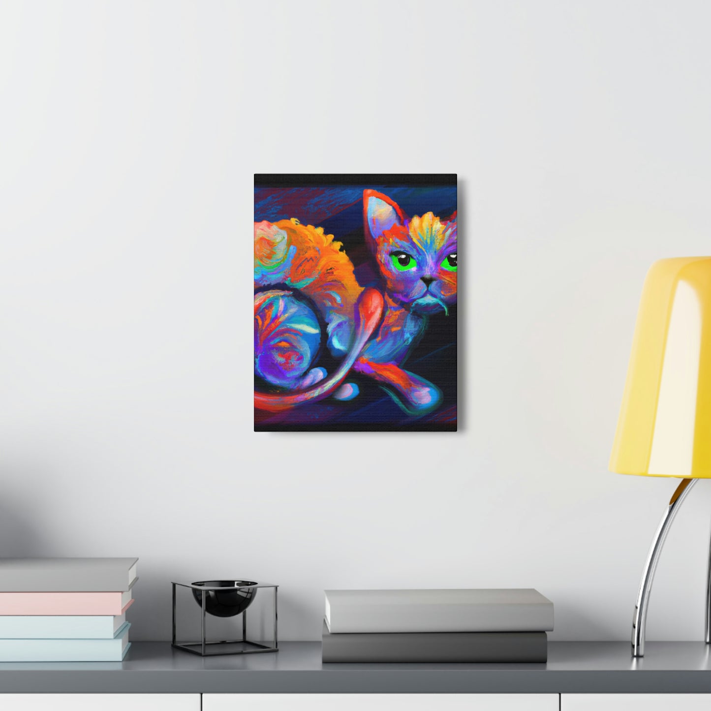 Feline Blooms. - Canvas